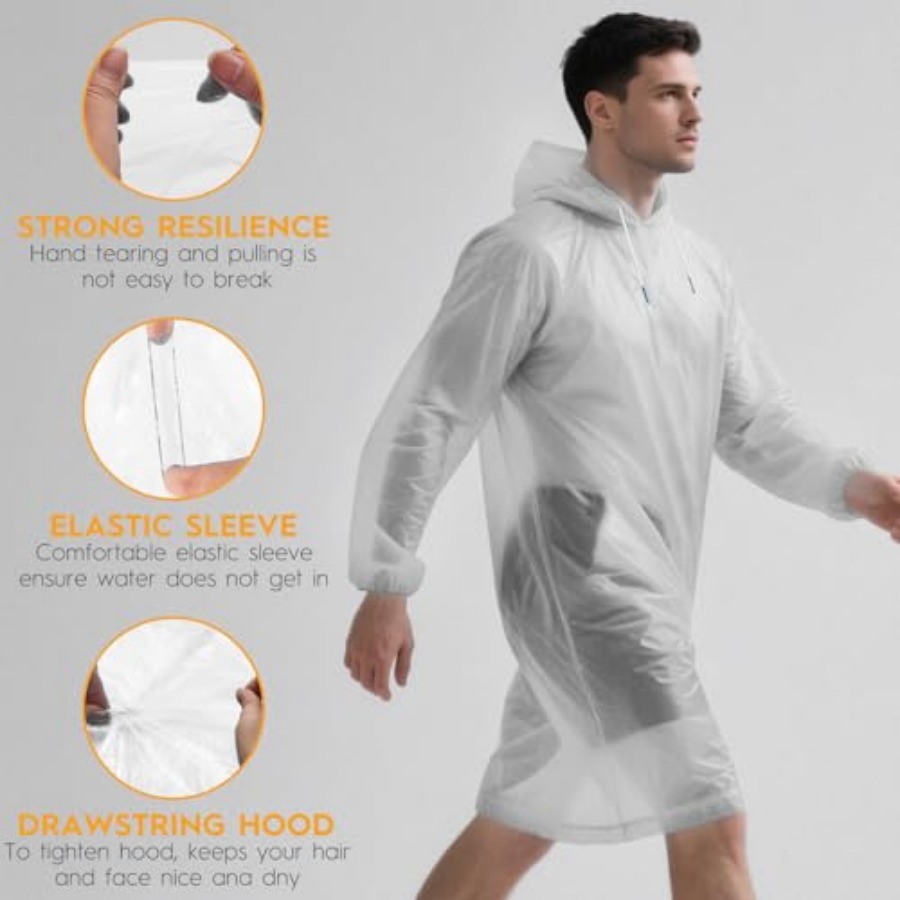 and and Disposable Rain Poncho - Emergency Poncho Rain 리뷰 및 가격